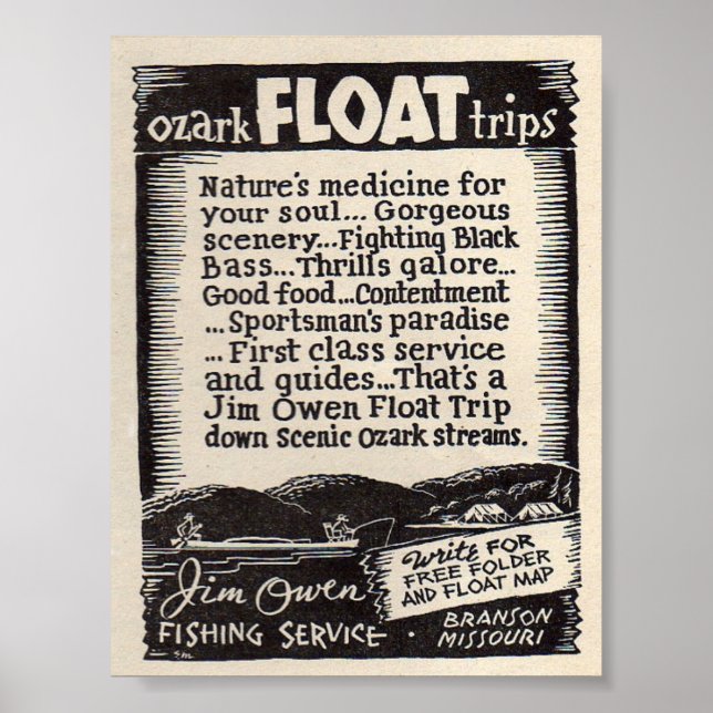 Jim Owen Float Trips Poster (Vorne)