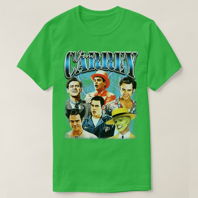 Jim rey 90s Icon Bootleg Stil T-Shirt (Design vorne)