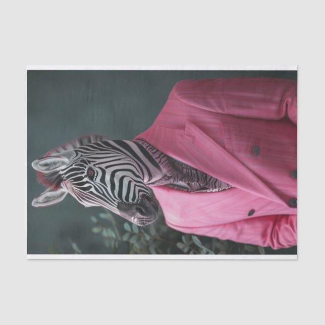 Jim the Zebra Seidenpapier (Vorderseite)