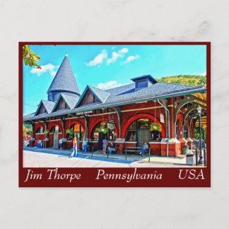 Jim Thorpe Pa. 21 Postkarte