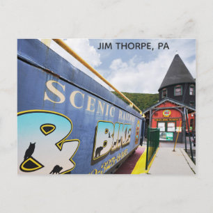 Jim Thorpe Pennsylvania Bahnhof Postkarte