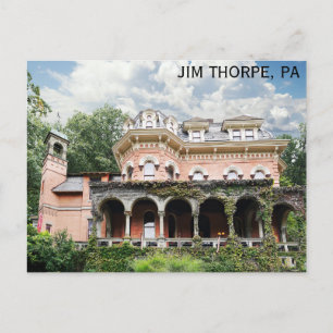 Jim Thorpe Pennsylvania Harry Packer Mansion Postkarte