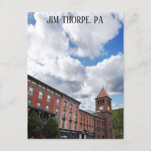 Jim Thorpe Pennsylvania Skyline Travel Foto Postkarte