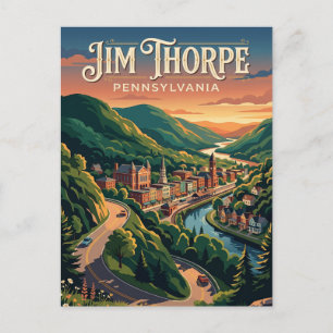 Jim Thorpe USA Postkarte