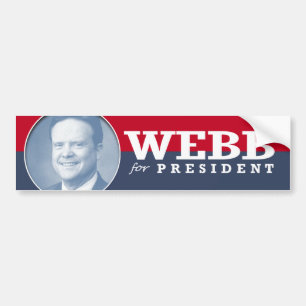 JIM WEBB 2016 AUTOAUFKLEBER