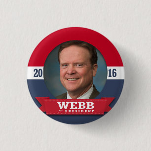 JIM WEBB 2016 BUTTON