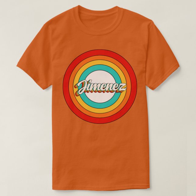 Jimenez Name Shirt Vintag Jimenez Circle (Design vorne)
