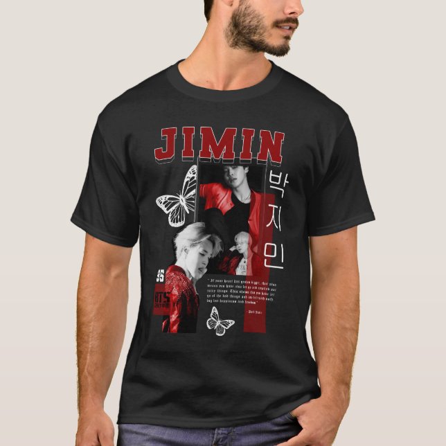 Jimin Retro Vintag T-Shirt (Vorderseite)