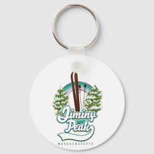 Jiminy Peak Massachusetts Ski Logo Schlüsselanhänger