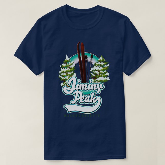 Jiminy Peak Massachusetts Ski T-Shirt (Design vorne)
