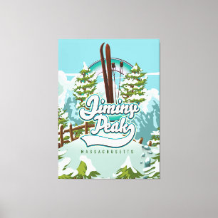 Jiminy Peak Massachusetts Skifoto-Druck Leinwanddruck
