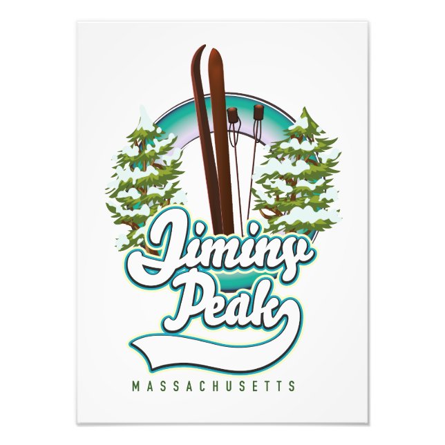 jiminy Peakmassachusetts Skigobild Fotodruck (Vorne)