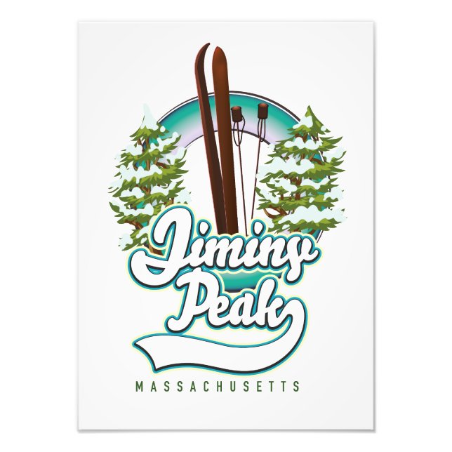 jiminy Peakmassachusetts Skigobild Fotodruck (Vorne)