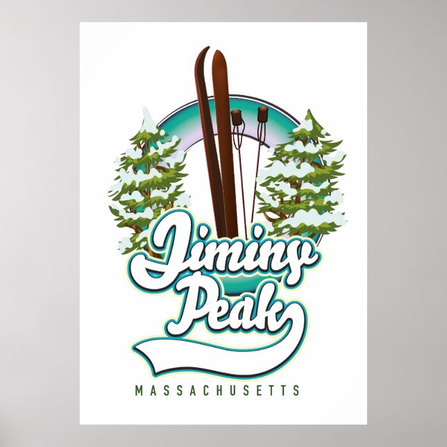 jiminy Peakmassachusetts Skigobild Poster (Vorne)