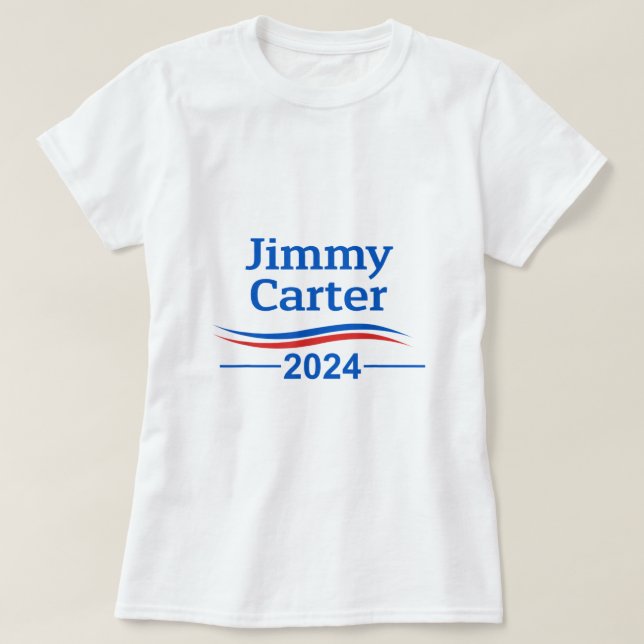 Jimmy Carter 2024 Carter 2024 Präsident Liberal D T-Shirt (Design vorne)
