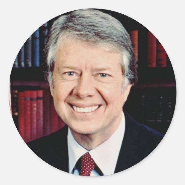 Jimmy Carter 39 Runder Aufkleber (Vorderseite)