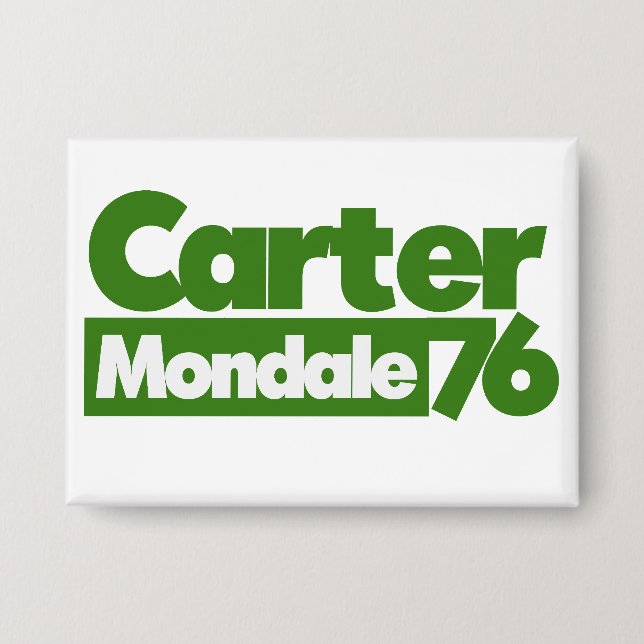 Jimmy Carter 76 Carter Mondale Retro-Politik Button (Vorderseite)