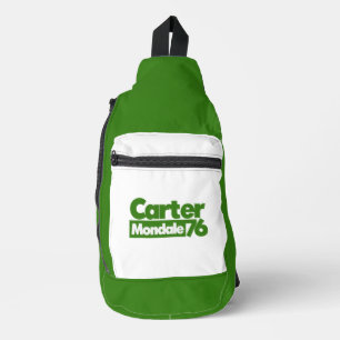 Jimmy Carter 76 Carter Mondale Retro-Politik Crossbody Bag