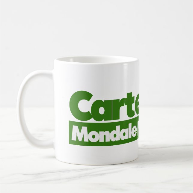 Jimmy Carter 76 Carter Mondale Retro-Politik Kaffeetasse (Links)