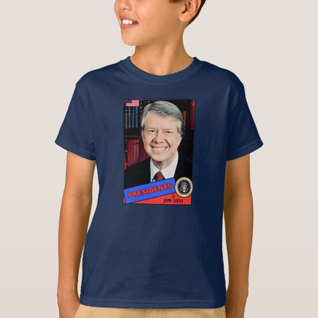 Jimmy Carter Baseball Card T-Shirt (Vorderseite)