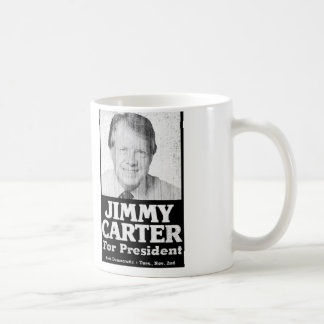 Jimmy Carter beunruhigte Schwarzweiss Tasse