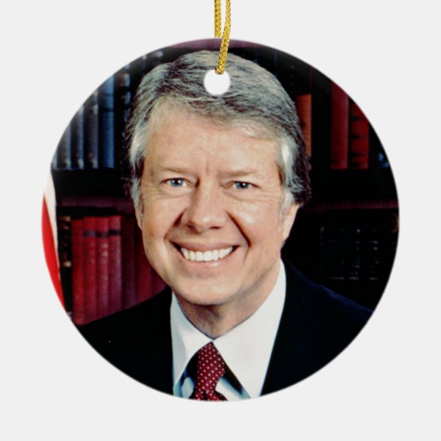 Jimmy Carter Keramik Ornament (Vorne)