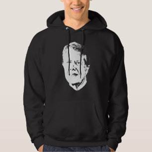 Jimmy Carter Minimalistischer Pop Art Hoodie