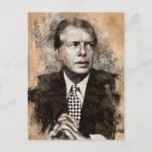 Jimmy Carter Postkarte