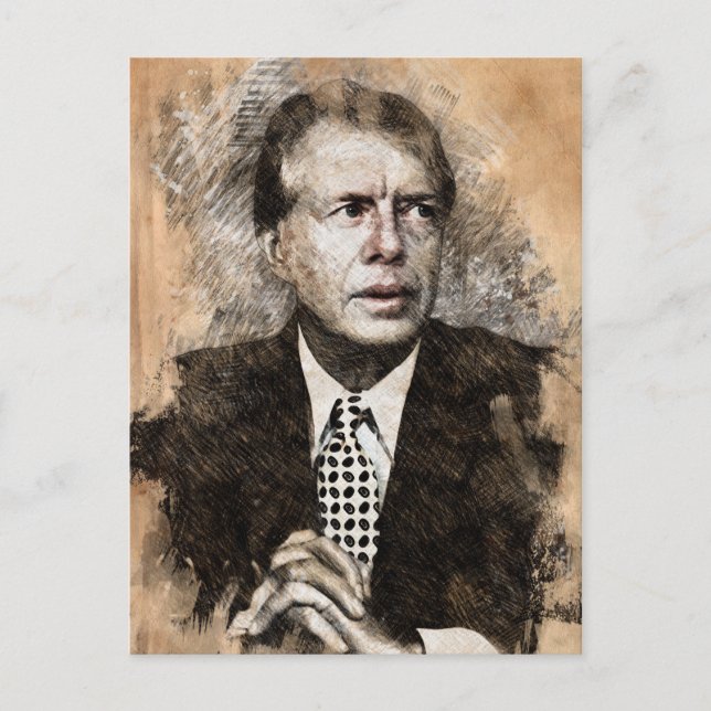 Jimmy Carter Postkarte (Vorderseite)