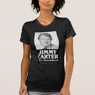 Jimmy Carter Schwarz-Weiß bedrängt T-Shirt