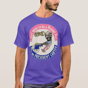 JIMMY CARTER Vintag Presidential Peanut Man Campa T-Shirt
