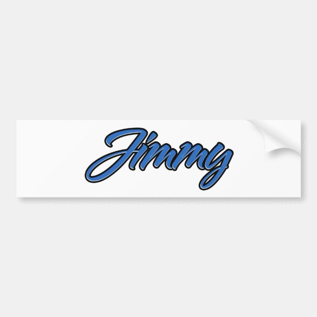 Jimmy Name blue Aufkleber Sticker Autoaufkleber (Vorne)