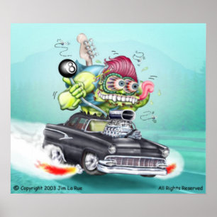 Jimmys Jalopy-Monster-Plakat Poster