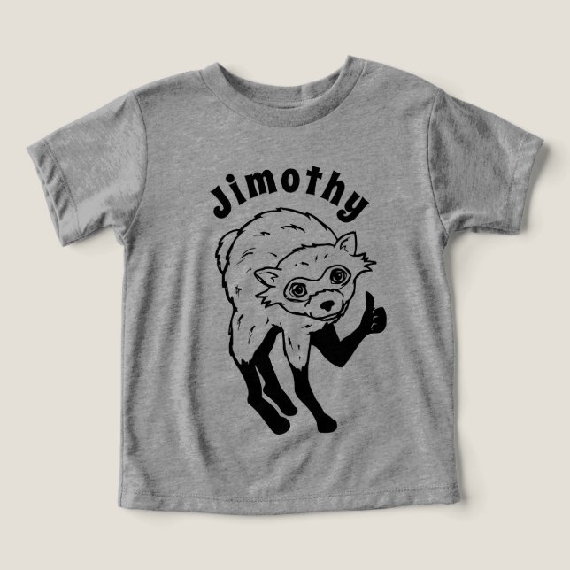 Jimothy Der Waschbär Daumen Hoch (Design Vorderseite)