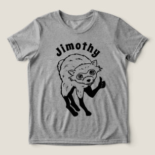 Jimothy Der Waschbär Daumen Hoch Tri-Blend Shirt