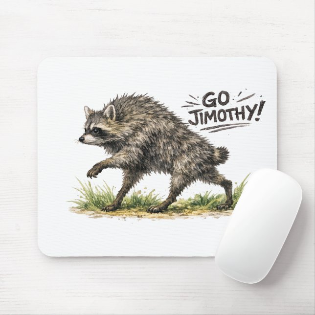 Jimothy der Waschbär Mousepad (Mit Mouse)