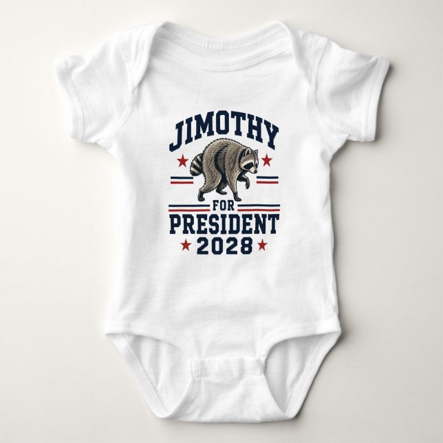Jimothy für Präsident 2028 Baby Strampler (Vorderseite)