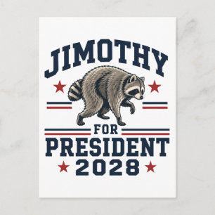 Jimothy für Präsident 2028 Postkarte