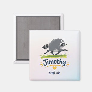 Jimothy Viraler Waschbär Lustiger Müll-Panda-Wildl Magnet
