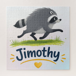 Jimothy Viraler Waschbär Lustiger Müll-Panda-Wildl Puzzle