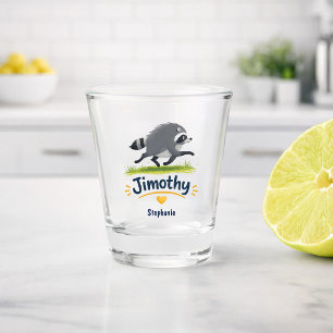 Jimothy Viraler Waschbär Lustiger Müll-Panda-Wildl Schnapsglas