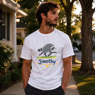 Jimothy Viraler Waschbär Lustiger Müllwaschbär Wil T-Shirt
