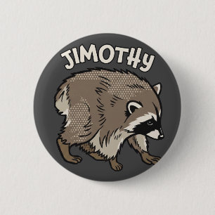 Jimothy Waschbär Comic Style Tier Button