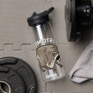 Jimothy Waschbär Comic Style Tier Trinkflasche