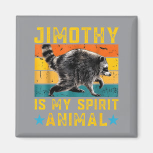 Jimothy Waschbär Ist Spirit Animal Waschbär Meme M Magnet