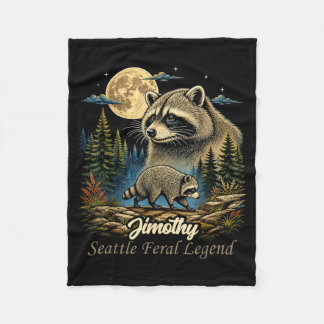 Jimothy Waschbär Lustiger Jimothy Aus Seattle Meme Fleecedecke