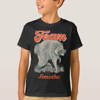 Jimothy Waschbär Lustiger Müll Panda Team Jimothy T-Shirt