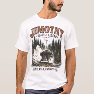 Jimothy Waschbär Vintage-Wald-Abenteuer für Wildti T-Shirt