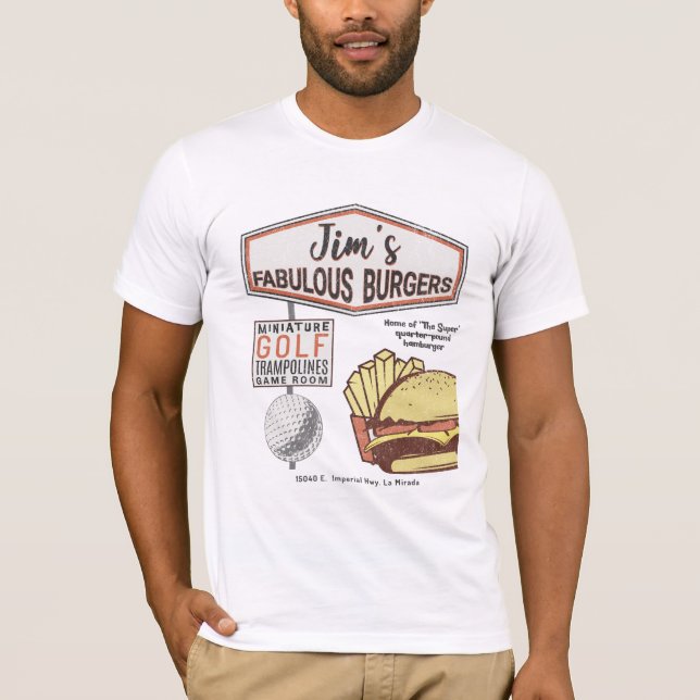 Jim's Fabulous Burgers - La Mirada T-Shirt (Vorderseite)