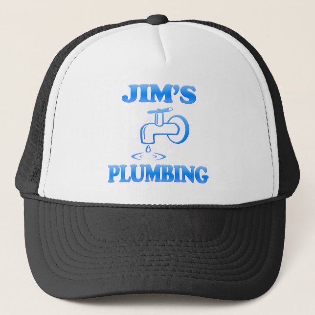Jims Klempnerarbeit Truckerkappe (Vorderseite)